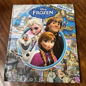 Disney Frozen Elsa, Anna,‎ Olaf, and More! - Look and Find hard cover Book